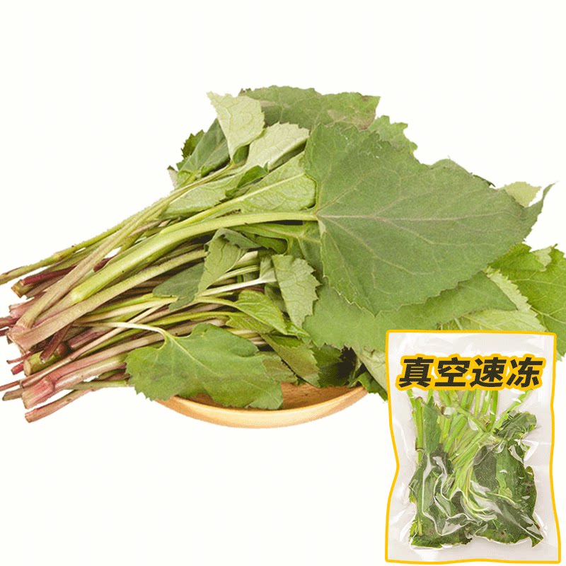 溪味道速冻大耳毛菜2斤东北山野菜东风菜山蛤芦大耳朵毛菜