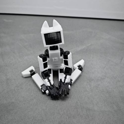 猫耳磁吸多关节可动人偶3D打印小人手办支架超可动玩偶礼物玩具