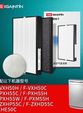 适配松下空气净化器过滤网F-VXH50C/PXM55H滤芯PXH/ZXHP/ZXHD55C