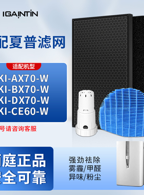 适配夏普空气净化器过滤网KI-AX70/BX70/DX70/CE60-W全套滤芯