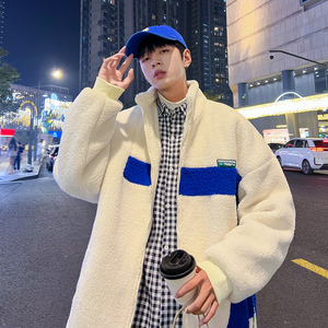 羊羔绒外套男上衣港风外套棉衣羊羔毛棉服310B-2-C05-P125控158图片