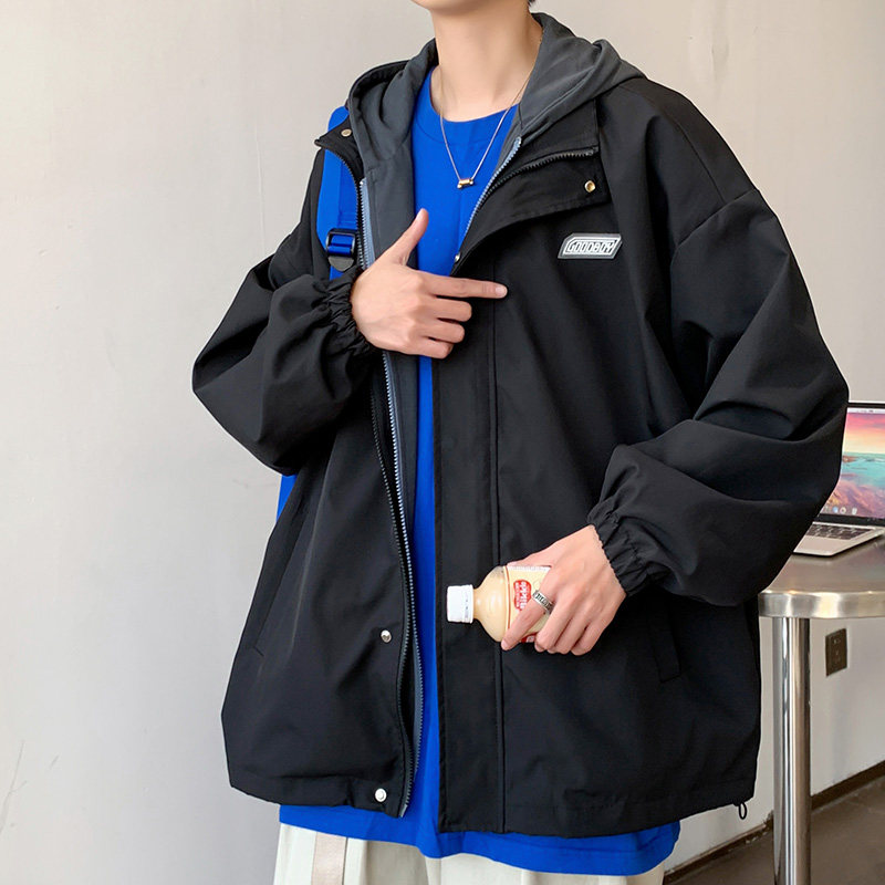 ！！2022假两件夹克港风中性男女百搭款311B-2P75,男装夹克,电商A113-2