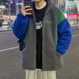 羊羔绒外套男上衣港风外套棉衣羊羔毛棉服310B-2-C03-P125控158，男装棉衣，电商A113-2