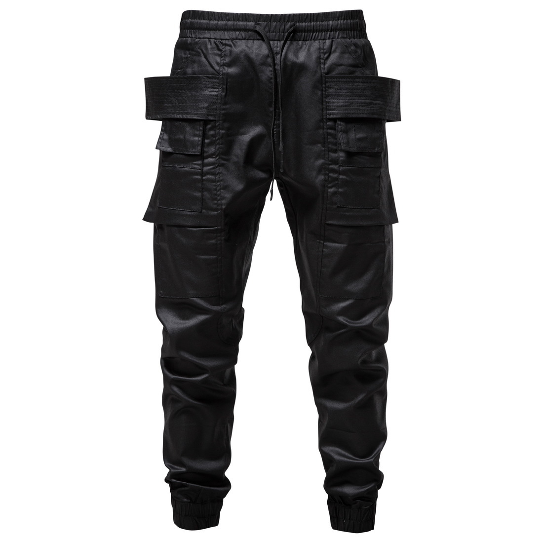 涂层打蜡裤工装裤男机车宽松休闲重工机能风束脚裤1812-YK230-P85，男装工装外套，星座1812