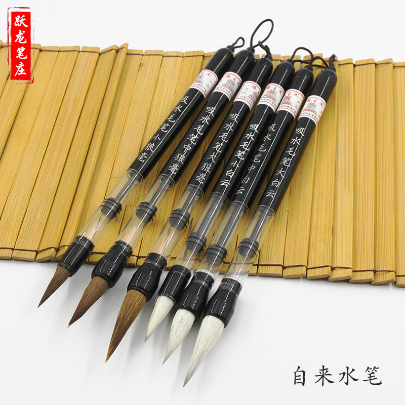 文房四宝自来水储水毛笔钢笔式吸毛笔
