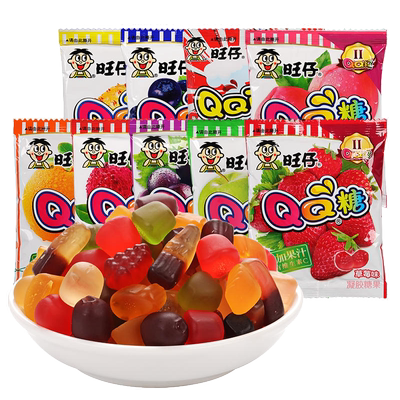 水蜜桃葡萄荔枝旺仔果汁软糖