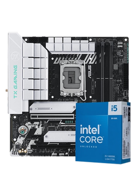 国补补贴6%】i5 12490F/14600K盒装华硕B760板u套装12600kf板u套