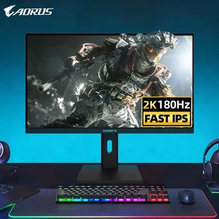 技嘉25/27英寸显示器高清2K180Hz/200HZ三角洲游戏电竞屏幕G27QA