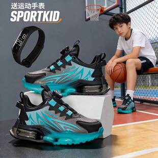 男童鞋子2026年春款透气新款儿童篮球鞋中大童减震男孩男生运动鞋