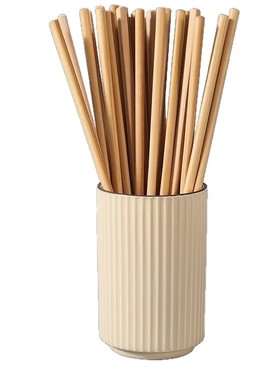 新款 20双天然楠竹筷子家用高端无漆无蜡家庭木质纯色朋意pym