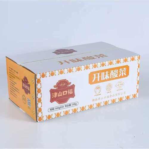 津山口福开味酸菜部分包装升级
