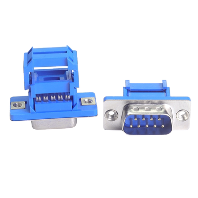 db9串口九针15免焊压线接头