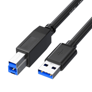USB3.0接口B方口数据线加长3米电脑笔记本连接线打印机外置光驱硬盘盒扫描复印机适用惠普佳能高速传输线专用