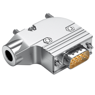 VGA焊接头 3排15针插头90度外壳 显示器插头 HDB15公头母头接插件