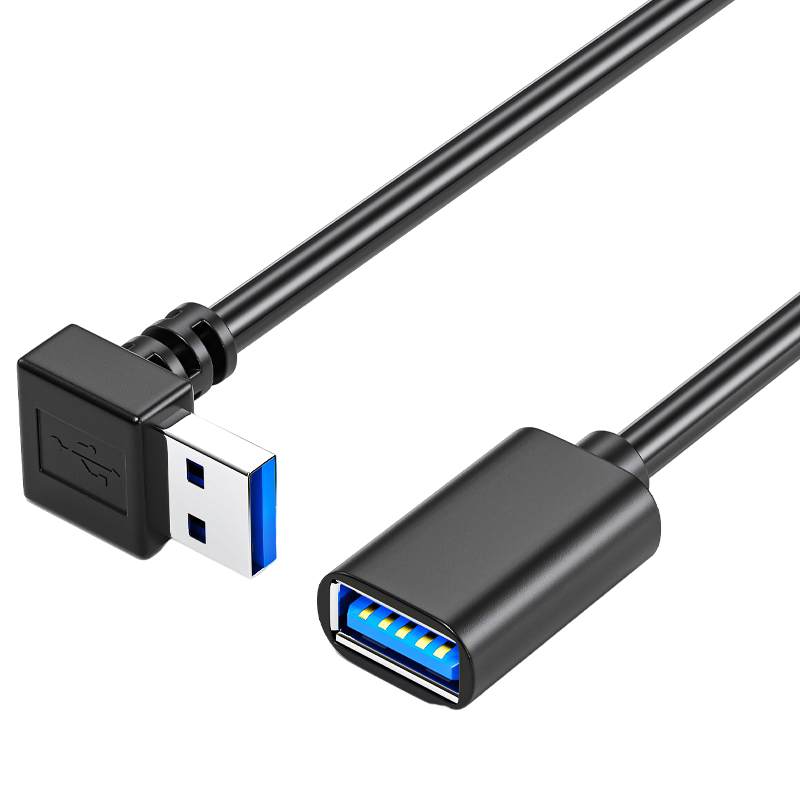 USB延长线弯头90度直角 L型弯头数据线 USB3.0 2.0弯头充电数据线_虎窝淘