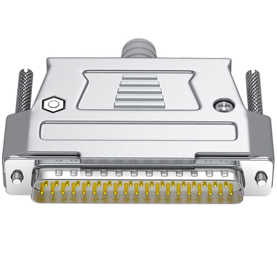 镀金DB37公头母头焊线式插头