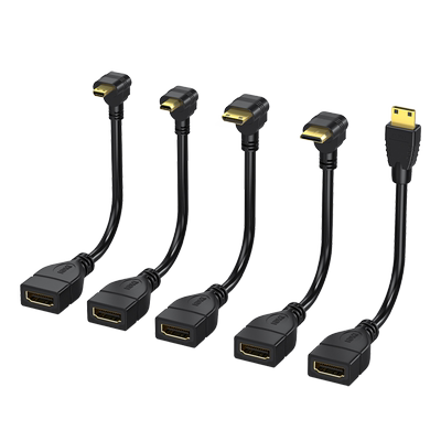 Micro转HDMI转接线高清90°弯头