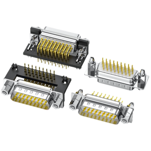 镀金DB26连接器公头母头直插DP26针卧式90度HDR26焊板母座插座