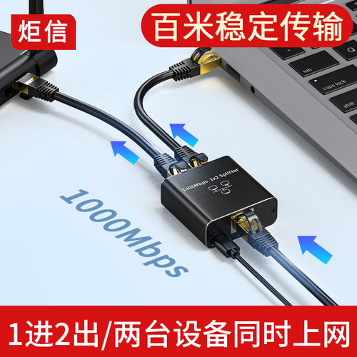 网线1进2出两台设备同时上网