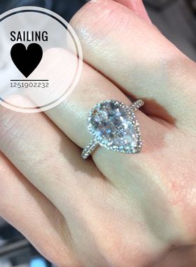 CARAT香港英国水滴形钻石戒指