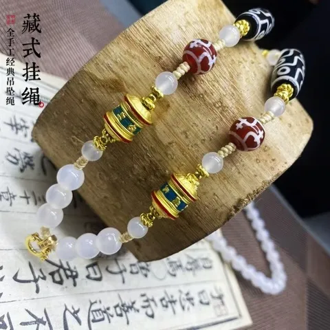 民族风项链唐卡佛牌链唐卡手工串珠吊坠链唐卡风藏式直播