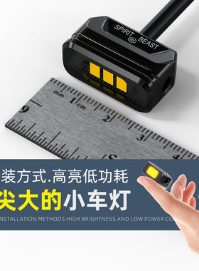灵兽适用九号电动车灯改装车身灯LED12V高亮装饰灯通用灯饰配件