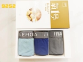 四角内裤 平角内裤 宝路易氧1号3A抗菌底裆透气舒适中腰男士 三条装