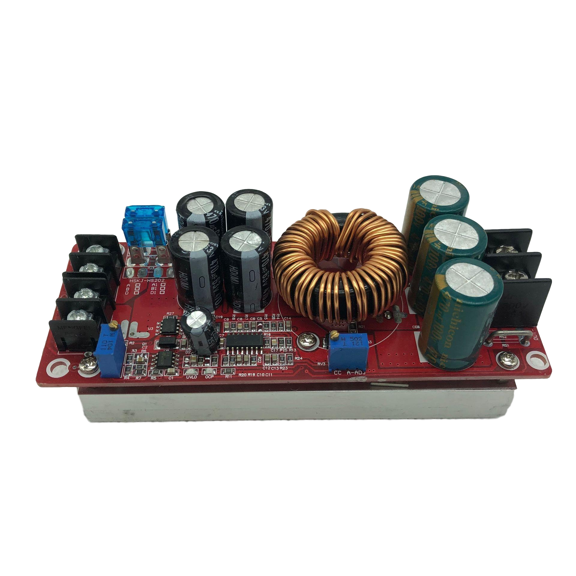 新款1200w 大功率 dc-dc升压恒压恒流 可调 车载充电 电源模块