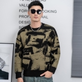 2026新款圆领毛衣男秋冬季加厚美式高街宽松提花针织衫-8820-P115，男装针织衫/毛衣，钱塘702