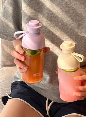 COMIKA口咔糖果杯玻璃杯高颜值INS风学生户外便携水杯杯子水壶女