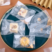 新款 袋透明食品级烘焙曲奇饼干蔓越莓奶枣机封袋 纯手工雪花酥包装