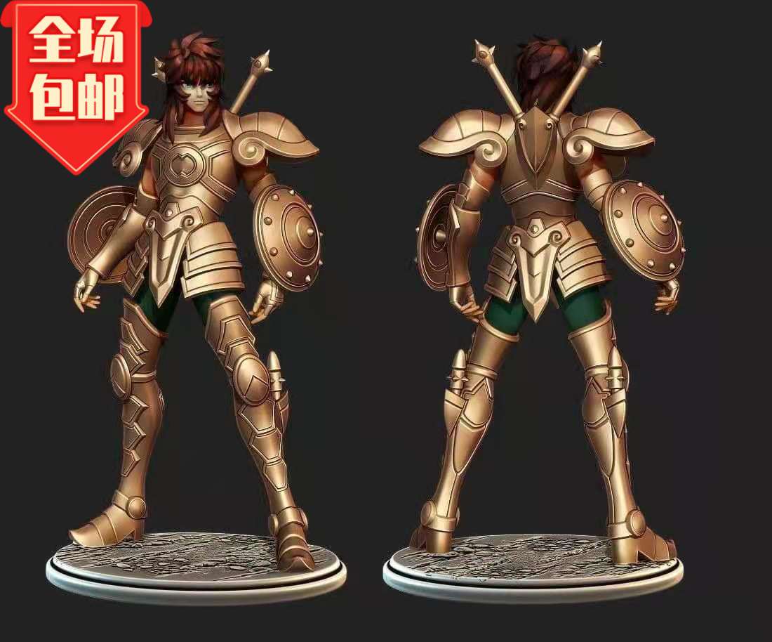 圣斗士星矢黄金十二宫模型3D打印GK白模手办潮玩摆件