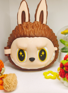 拉布布3D打印收纳盒钥匙盒装饰盒汽车饰品潮玩