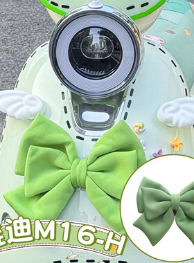 适用雅迪m16配饰-h可爱电动车装饰小配件绿色用品大全电瓶车摆件