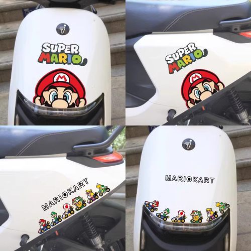 马里奥贴纸电动车汽车摩托车通用