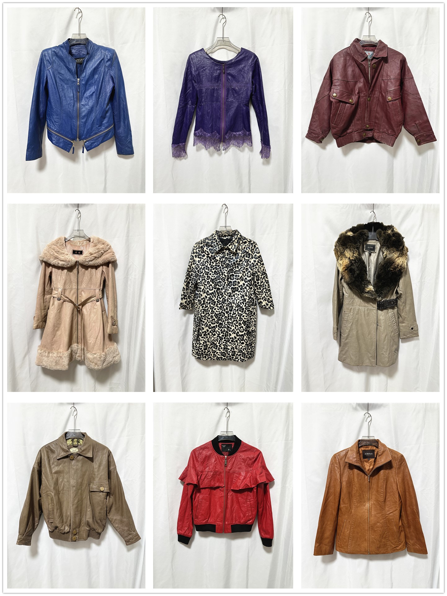 vintage vintage  hottie Meira virtue Sheepskin second-hand jacket Undercover American style Retro leather clothing Hooded loose coat