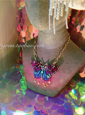 欧美小众蝴蝶项链