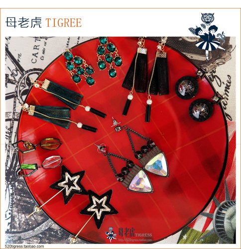 tigress 独家小众 设计镀金耳环