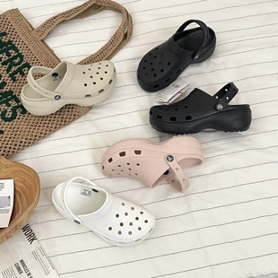 CROCS/卡骆驰经典云朵女鞋厚底增高夏天穿搭洞洞鞋沙滩凉鞋206750