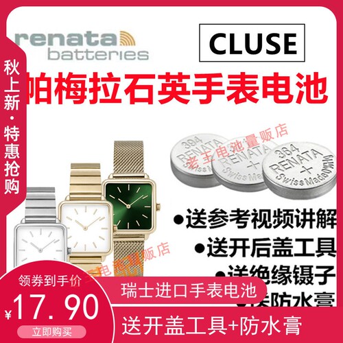 适用于CLUSE帕梅拉男女表F52842 F53708石英进口手表电池纽扣电子