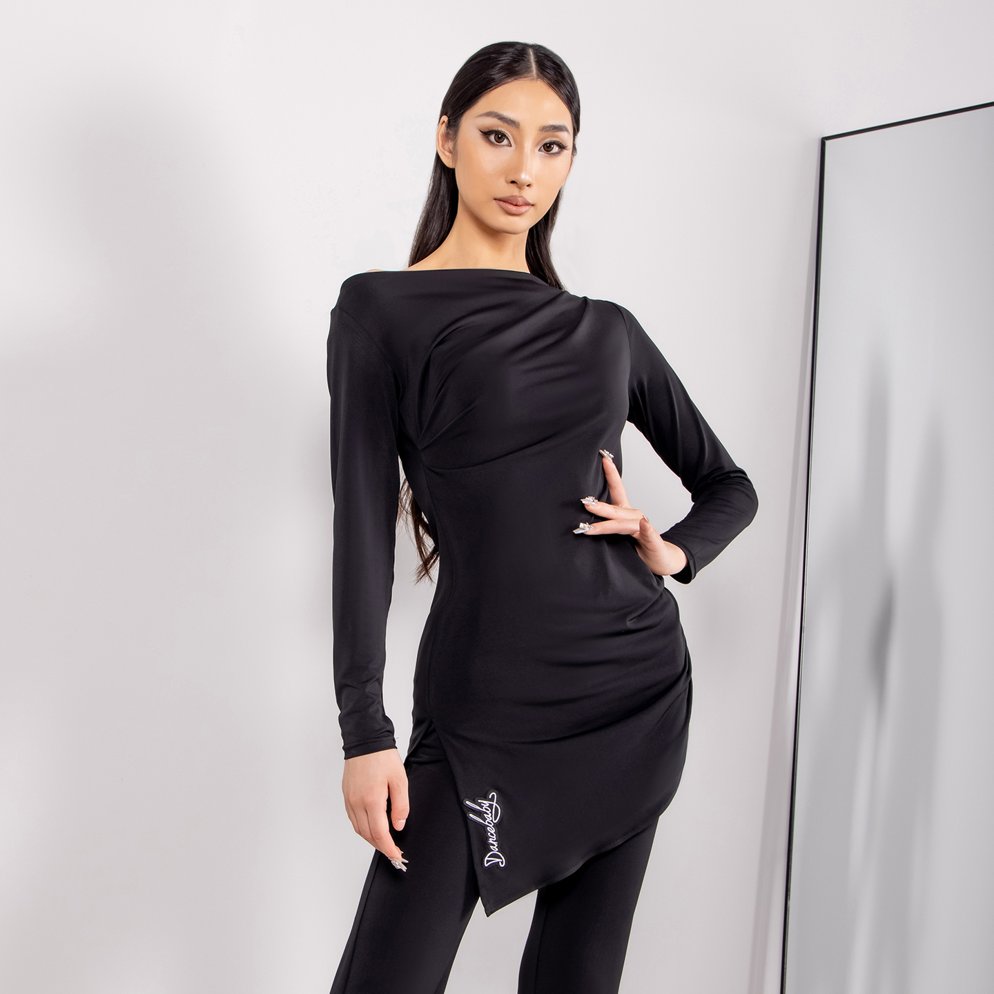 拉丁舞女士新款上衣练功服