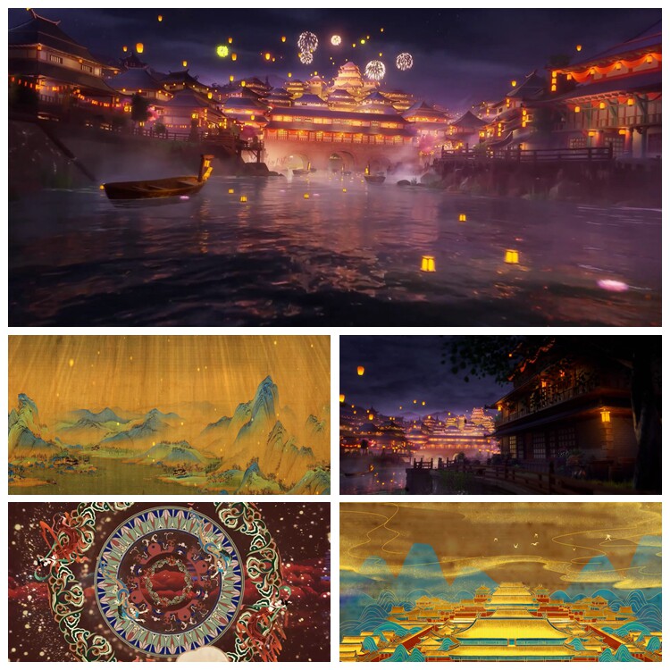 s3714 《梦绘大唐》 唐宫夜宴 盛世唐朝舞蹈led背景大屏视频素材