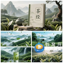 S6639《小茶仙》茶叶茶园古典古风中国舞晚会LED大屏背景视频素材