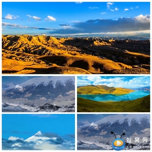 S1104 天路 伴奏 配音成品 西藏雪山 晚会节目LED高清视频素材