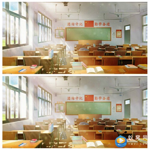 S1271 教室老师情景剧场景 节目演出LED大屏背景视频素材制作