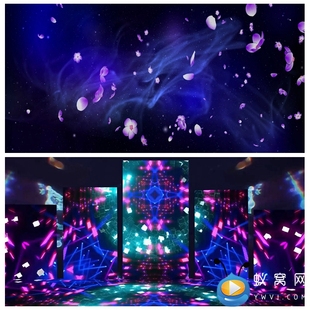 S2496 炫酷 动感 晚会LED节目大屏背景视频素材 极乐净土