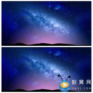 S3151 星空下的愿望 少儿节目晚会舞台舞美LED动态背景视频素材