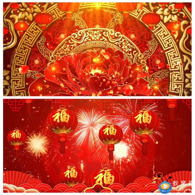 S1883 红灯笼 春节喜庆歌曲MV 配乐成品  美背景视频素材制作