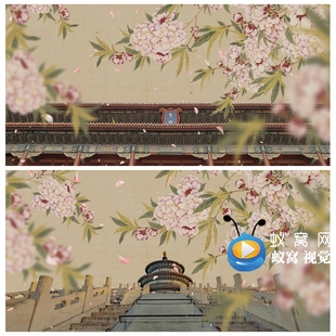 舞蹈 S5660 宫廷古风 古典 舞美LED大屏背景视频素材 格格