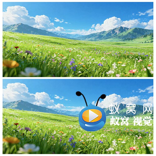 S7392宽屏 唯美草原花海 高山草甸 春暖花开文艺汇演背景视频素材